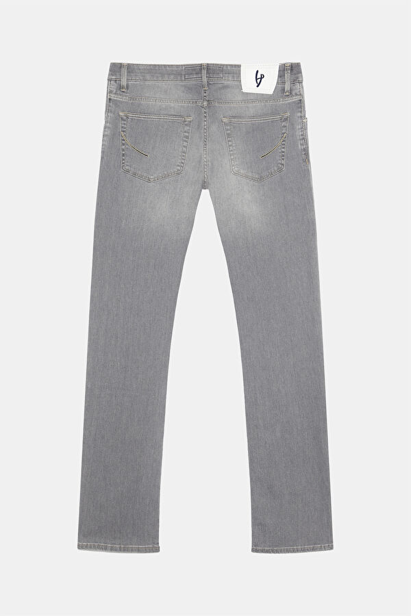 Dar Kalıp Açık Gri Dar Paça Jean Erkek Pantolon 2