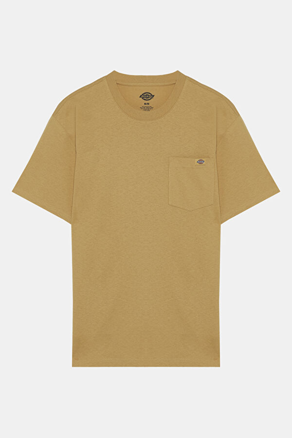 Relax Kalıp Sarı Bisiklet Yaka T-Shirt