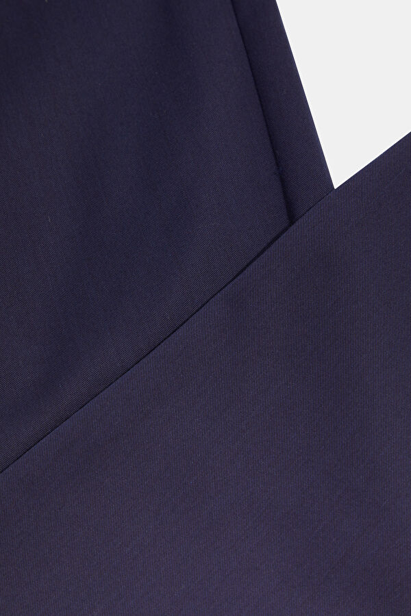 Navy Blue Straight Leg Men's Trousers 4