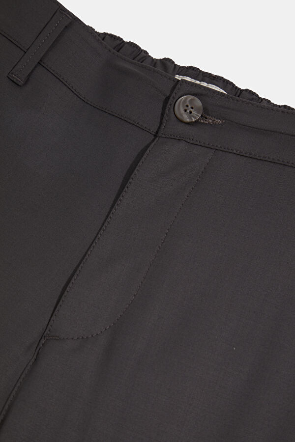 Dark Grey Straight Leg Men's Trousers 3