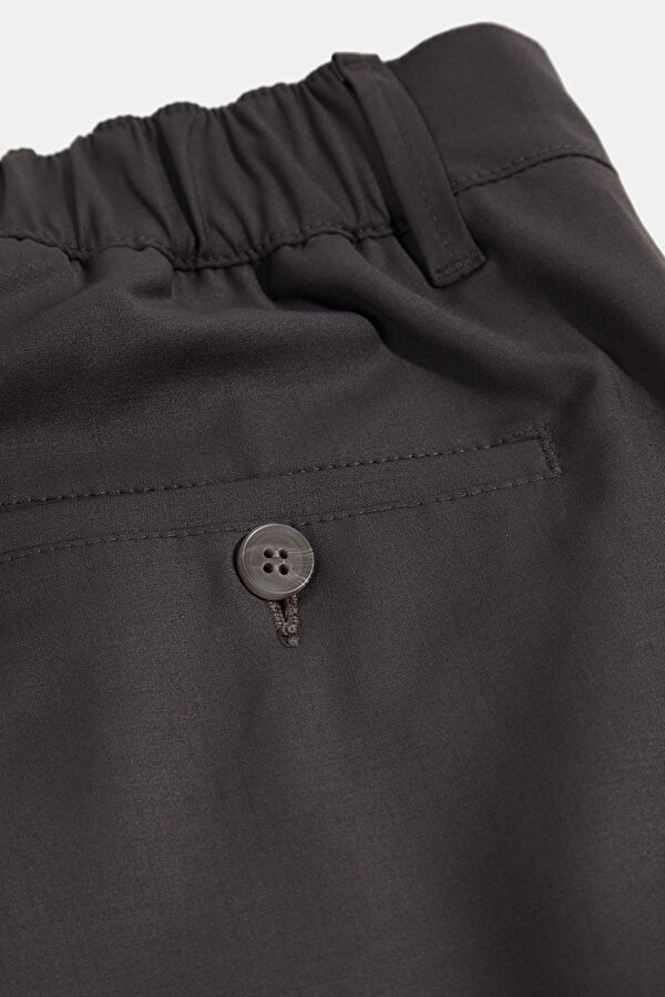 Dark Grey Straight Leg Men's Trousers 4