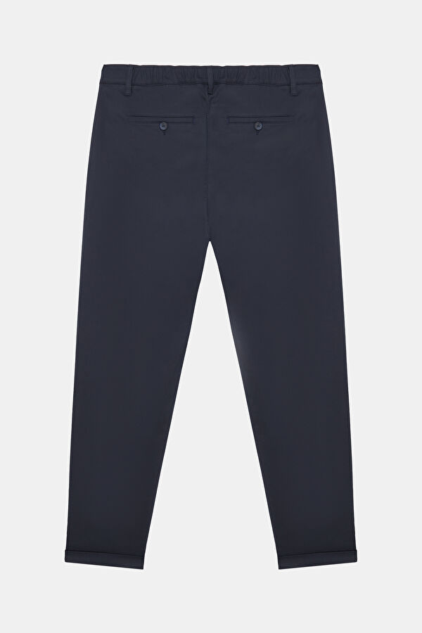 Navy Blue Straight Leg Men's Trousers 2