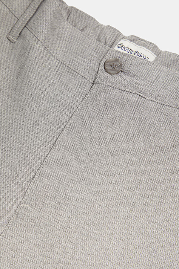 Grey Straight Leg Men's Trousers 3