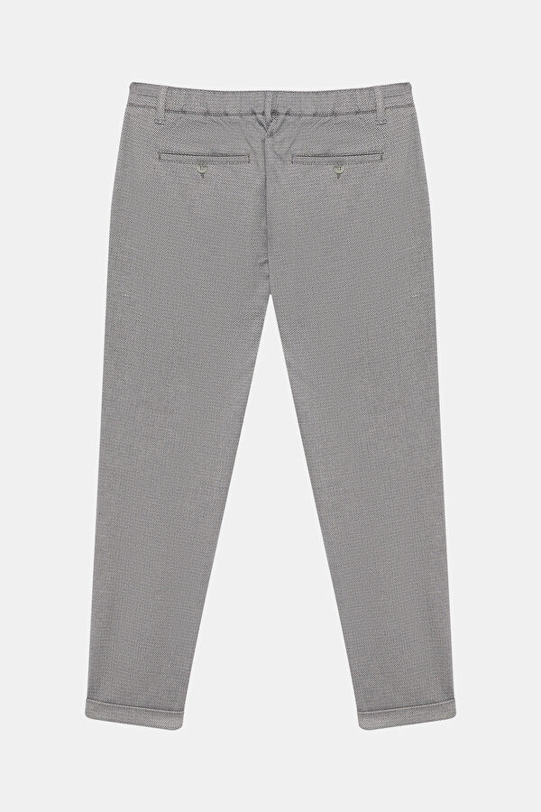 Navy Blue Straight Leg Men's Trousers 2