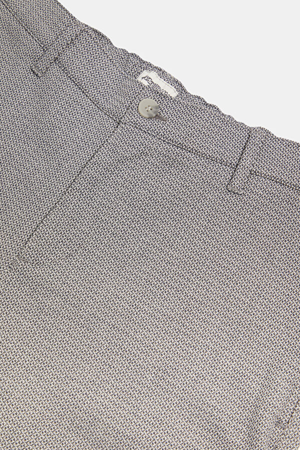 Navy Blue Straight Leg Men's Trousers 3