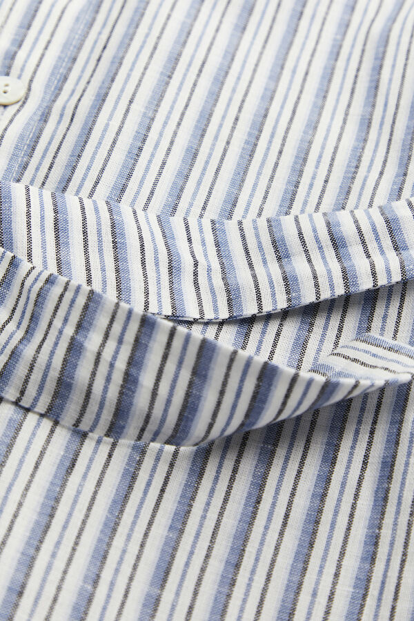 Multicolored Linen Cotton Women's Dress 5