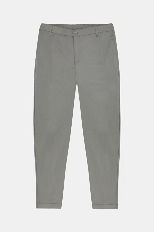 Grey Straight Leg Men's Trousers