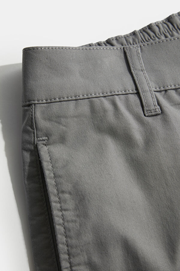 Grey Straight Leg Men's Trousers 4