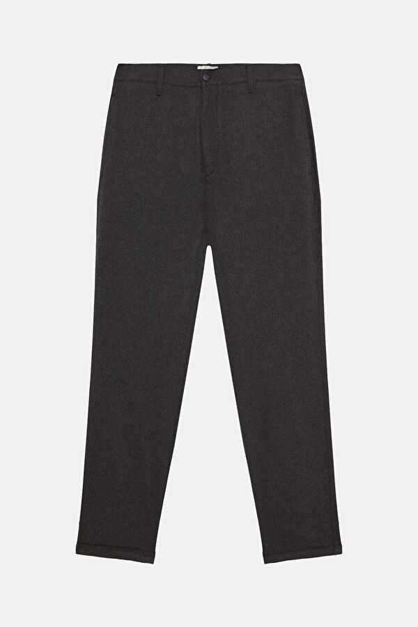 Dark Grey Straight Leg Men's Trousers