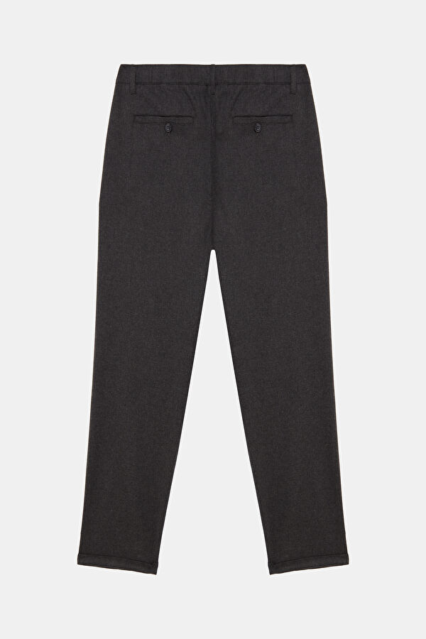 Dark Grey Straight Leg Men's Trousers 2