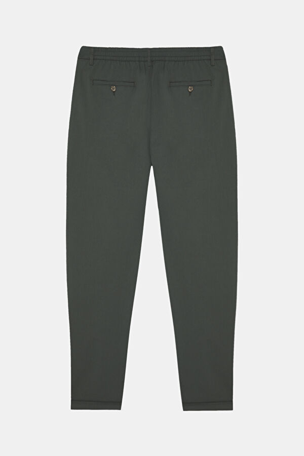 Khaki Straight Leg Men's Trousers 2