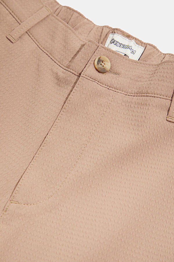 Light Brown Tube Leg Trousers 3