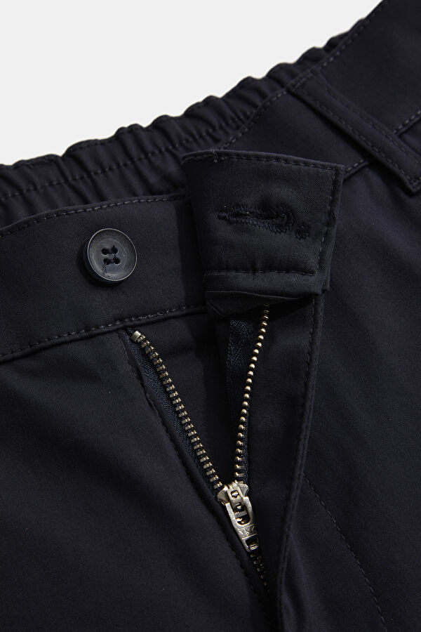 Navy Blue Straight Leg Men's Trousers 3