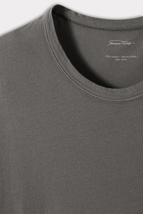 Antrasit Bisiklet Yaka T-Shirt 3