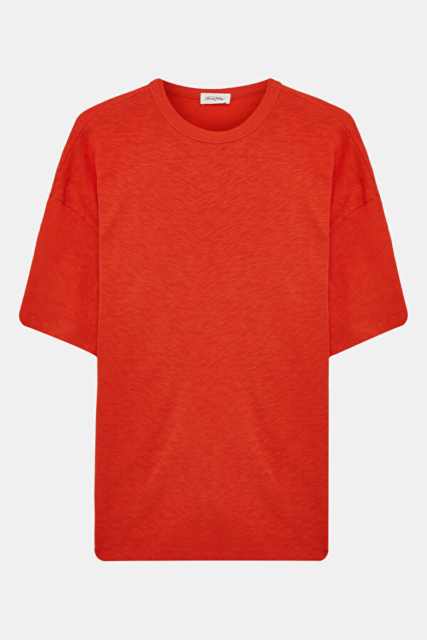 Oversize Red Crew Neck Men's T-Shirt 4