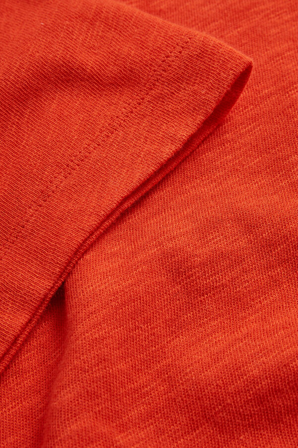 Oversize Red Crew Neck Men's T-Shirt 7