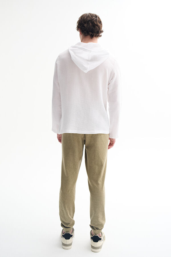 Khaki Slim-Fit Men's Sport Pants 3