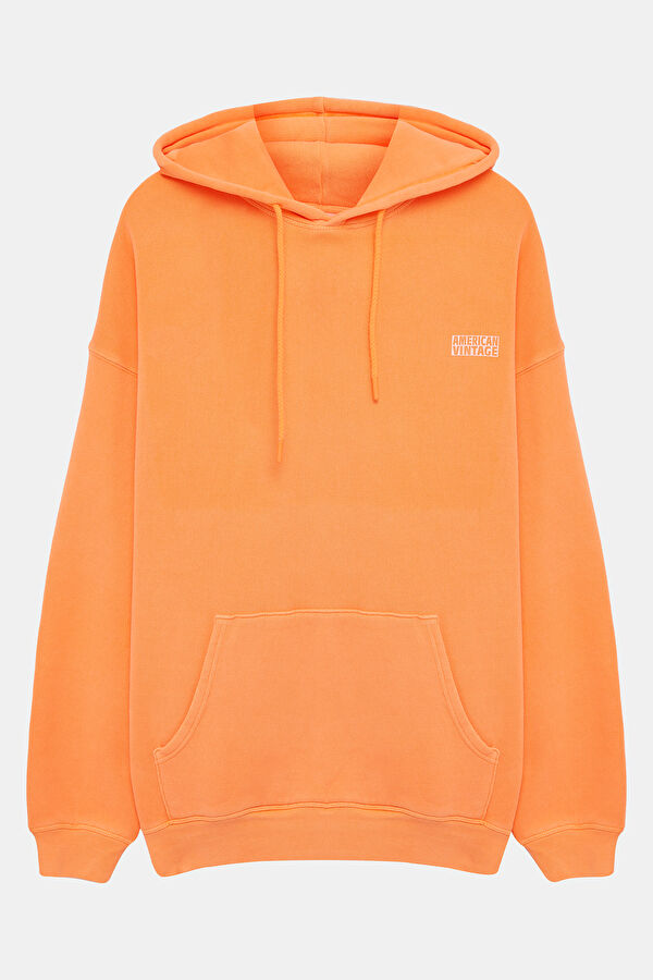 Mor Kapuşonlu Erkek Sweatshirt 4