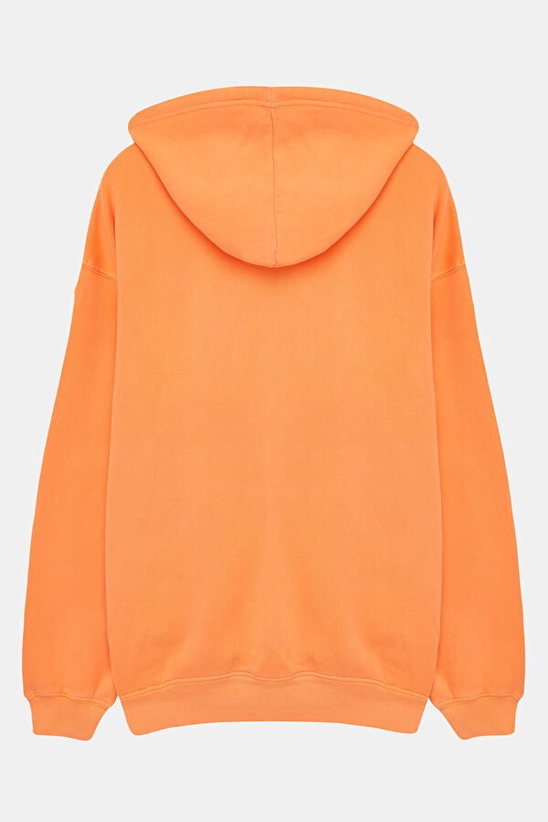 Mor Kapuşonlu Erkek Sweatshirt 5
