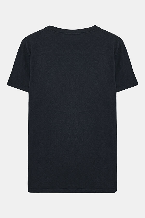 Navy Blue Bicycle Collar Tshirt 2