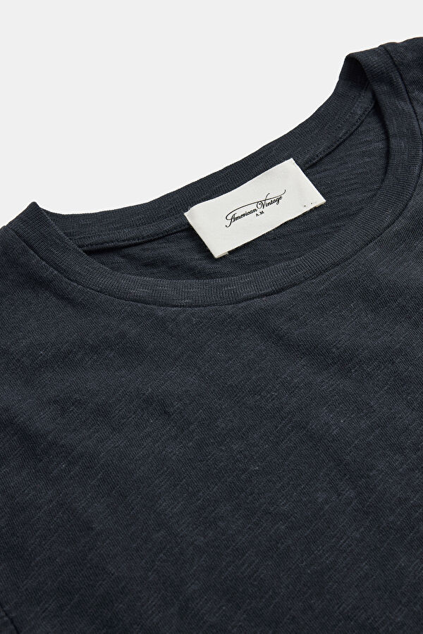 Navy Blue Bicycle Collar Tshirt 3