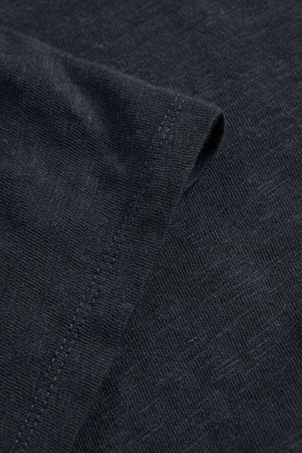 Navy Blue Bicycle Collar Tshirt 4