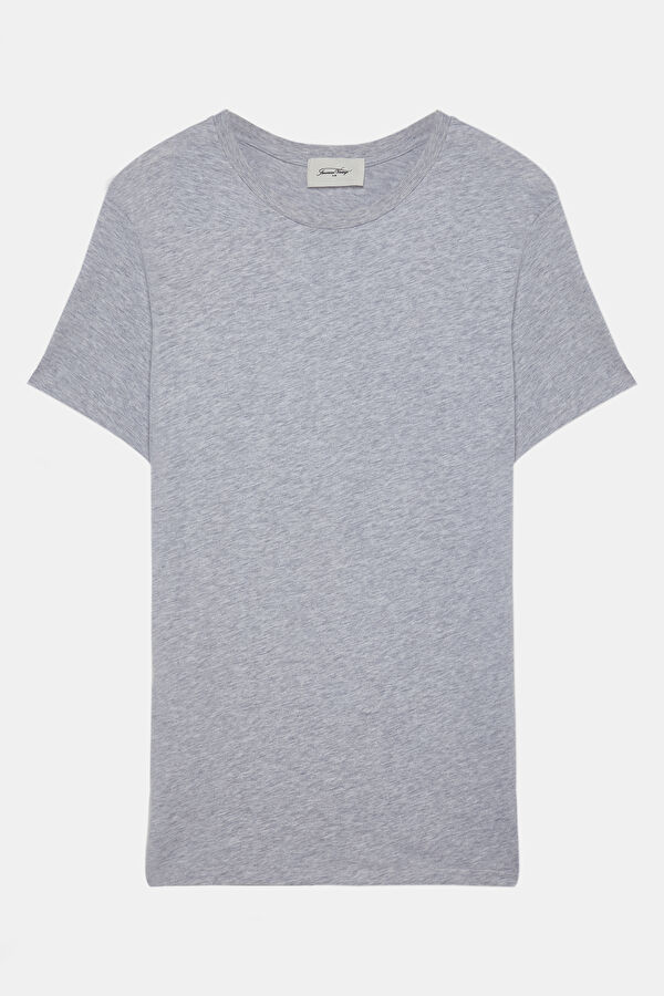 Gri Bisiklet Yaka T-Shirt 4