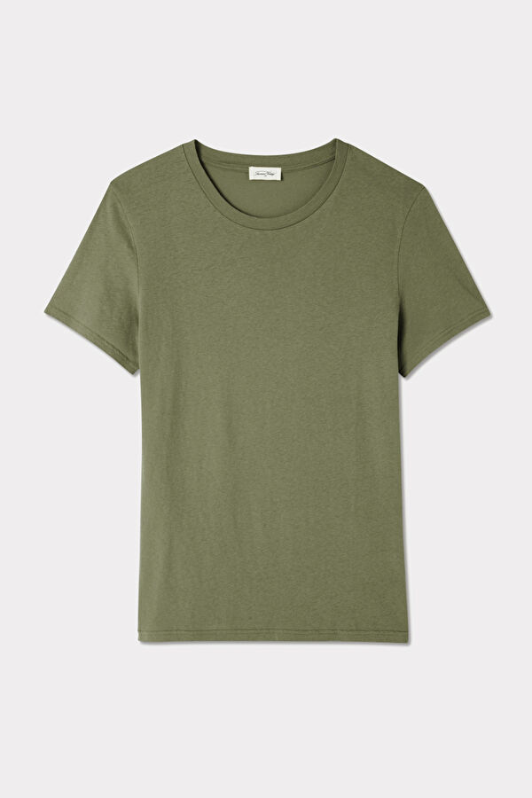 Khaki Crew Neck Men's T-Shirt 2