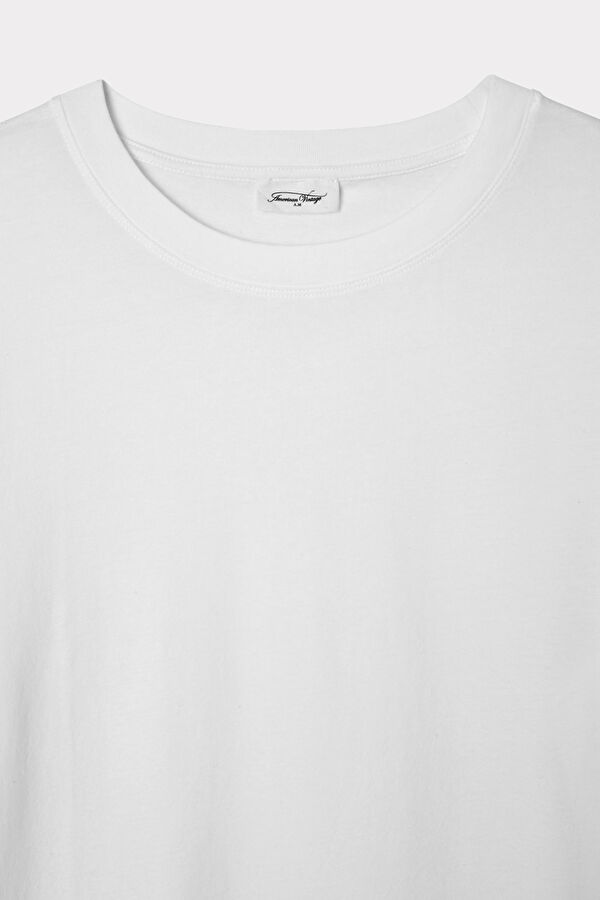 Beyaz Bisiklet Yaka T-Shirt 5