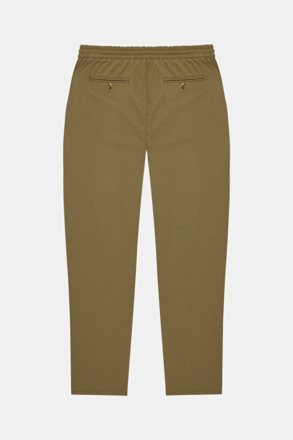 Beige Straight Leg Men's Trousers 2