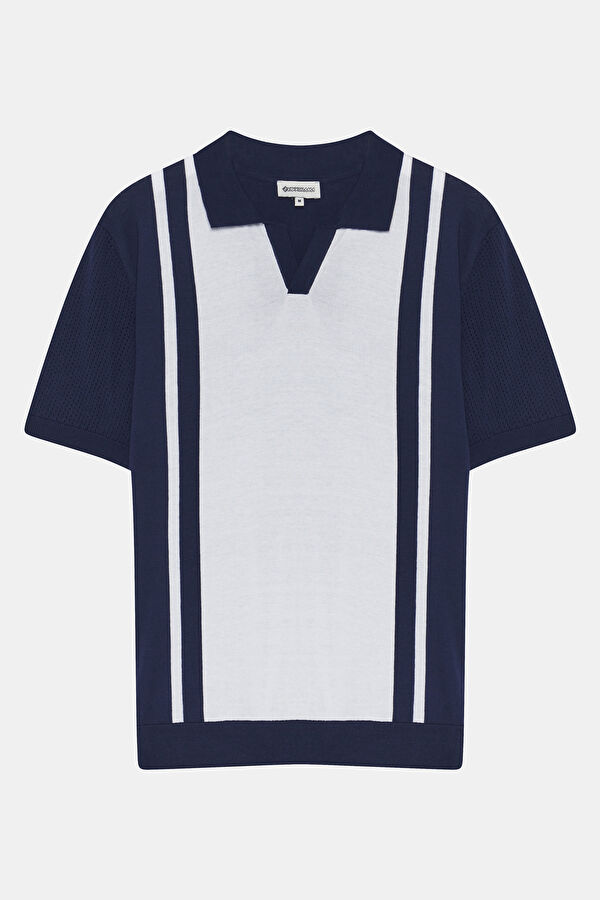 Lacivert Polo Yaka T-Shirt