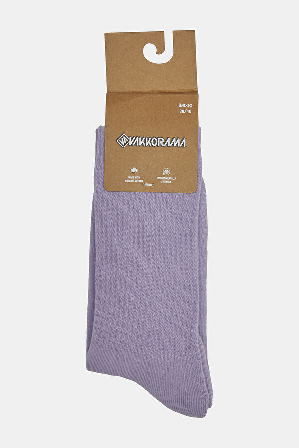 Basic Organik Lila Çorap 6