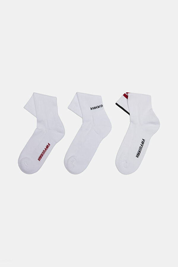 White Jacquard Sock 2