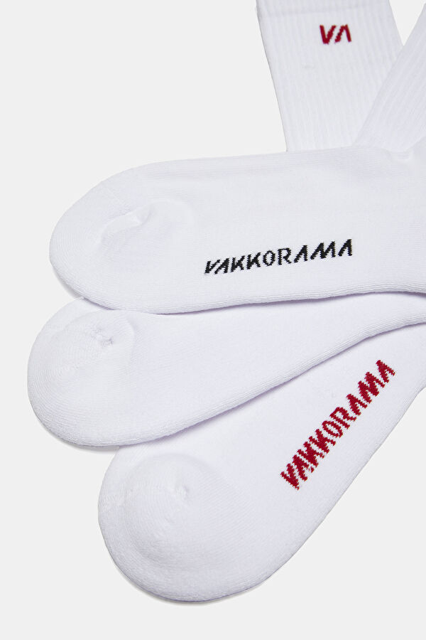 White Jacquard Sock 4