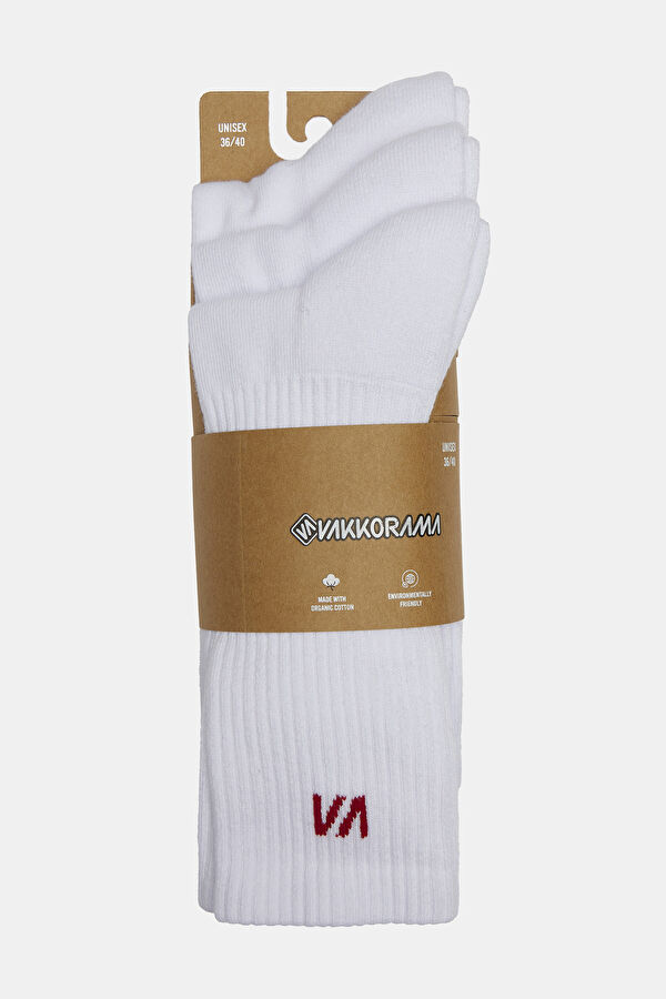 White Jacquard Sock 5