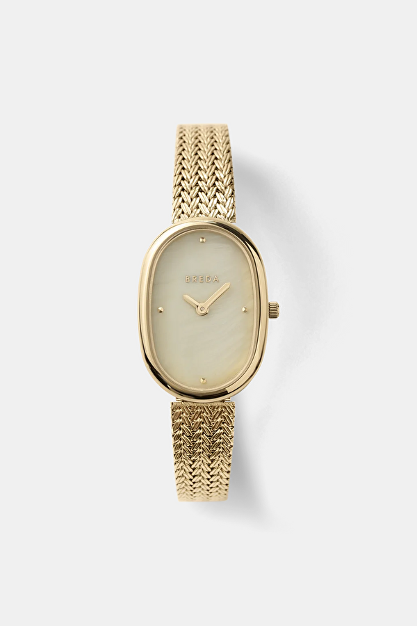 Womens Jane Tethered Gold and Mesh Saat 23 mm