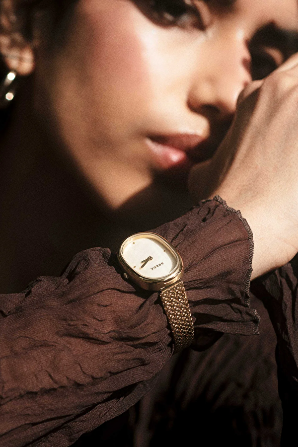 Womens Jane Tethered Gold and Mesh Saat 23 mm 6