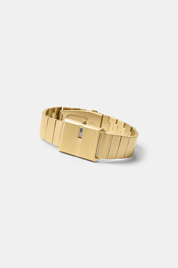 Pulse Gold and Metal Bracelet Saat 26 mm 2