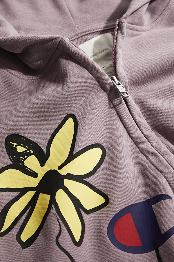 Gül Kurusu Kapuşonlu Sweatshirt 3