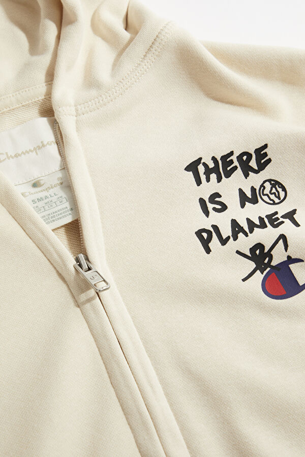 Beyaz Kapuşonlu Sweatshirt 6