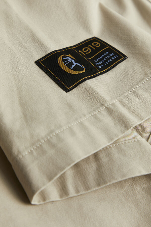 Relax Pattern Beige Embroidered Retro Shirt 5