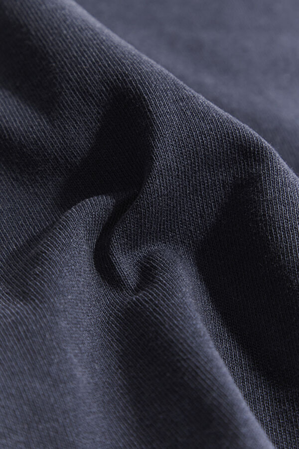 Lacivert Bisiklet Yaka T-Shirt 6
