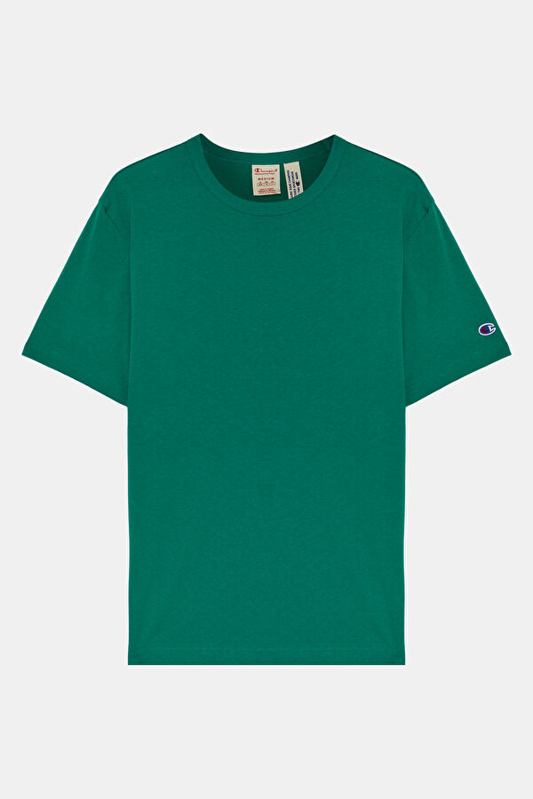 Yeşil Bisiklet Yaka T-Shirt