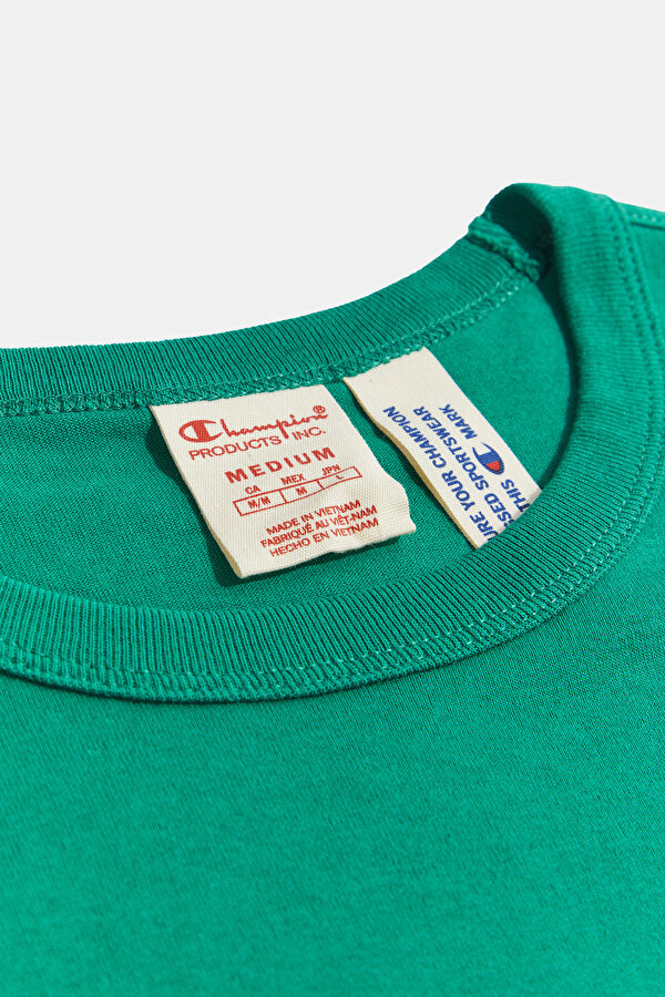 Yeşil Bisiklet Yaka T-Shirt 3