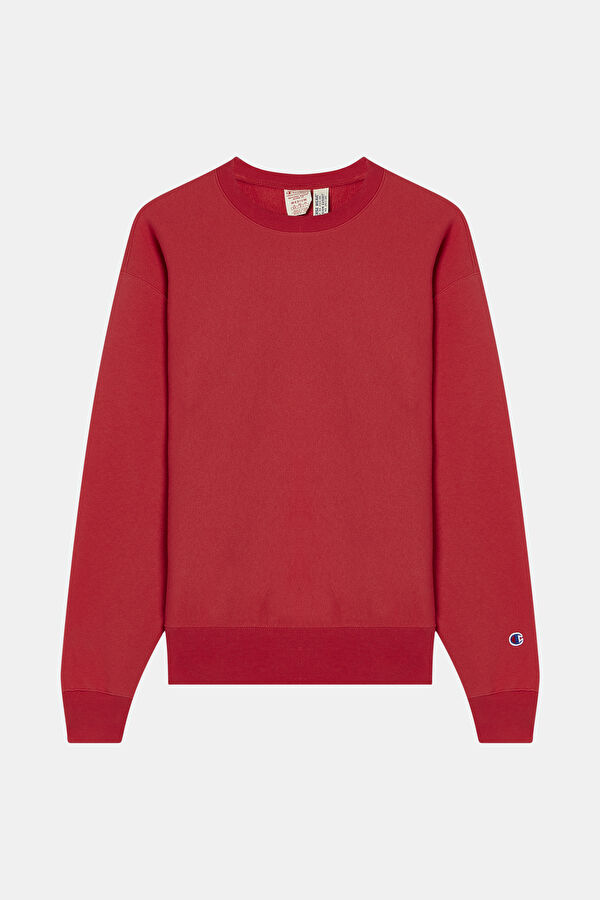 Kırmızı Bisiklet Yaka Sweatshirt 3