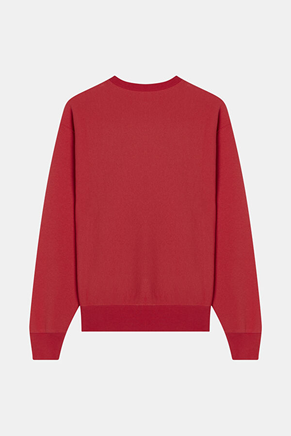 Kırmızı Bisiklet Yaka Sweatshirt 4