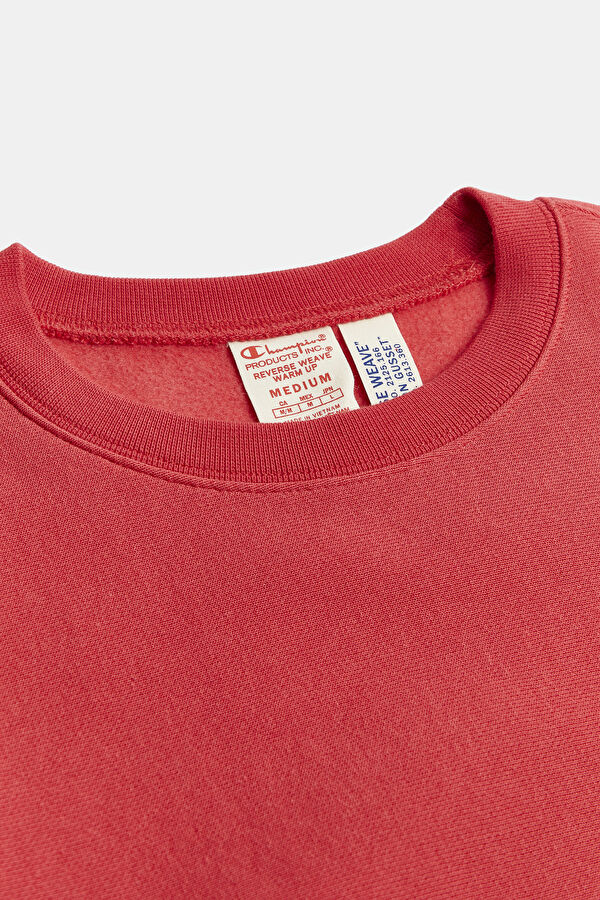 Kırmızı Bisiklet Yaka Sweatshirt 5