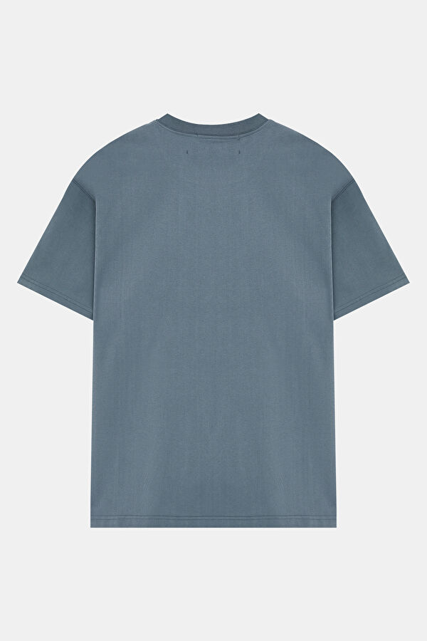 Relax Mold Petrol Crew Neck Printed T-Shirt 2
