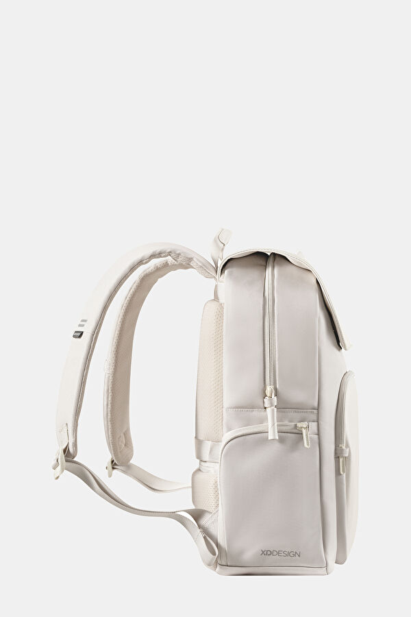 Bobby Soft Daypack Hırsızlık Önleyici Beyaz Sırt Çantası 9