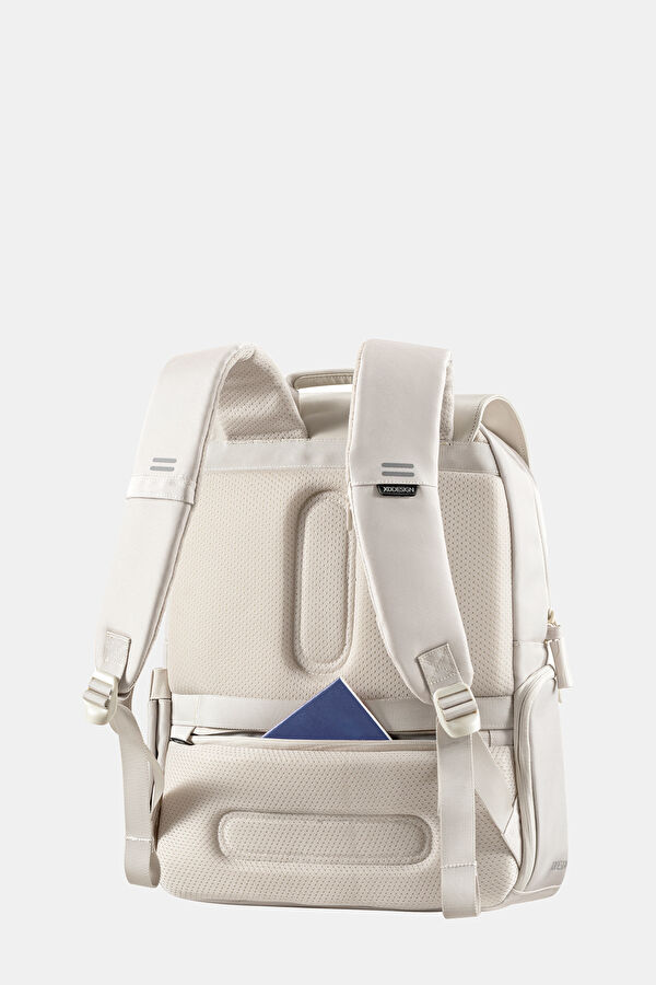 Bobby Soft Daypack Hırsızlık Önleyici Beyaz Sırt Çantası 10